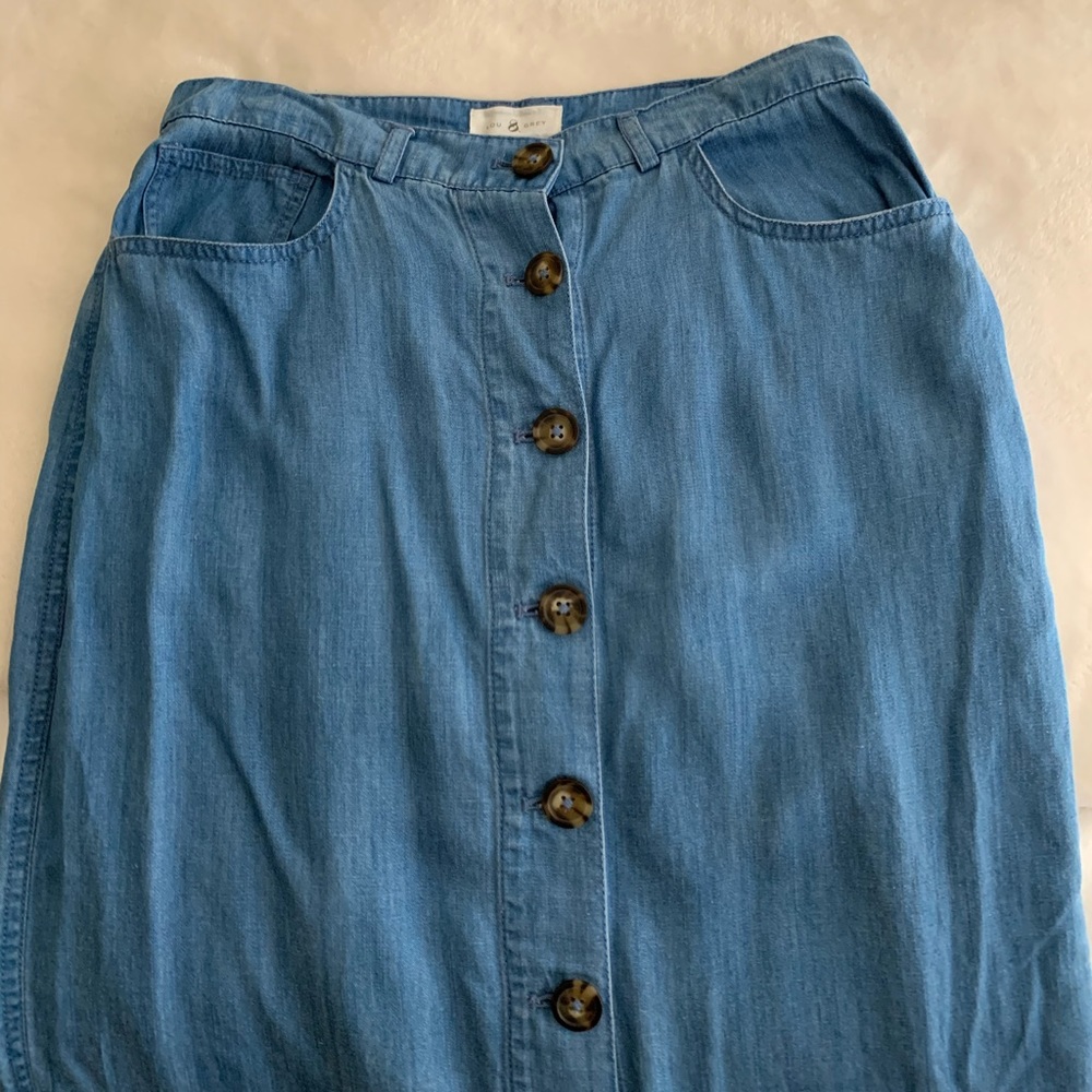 Lou and Grey (loft) maxi denim skirt!